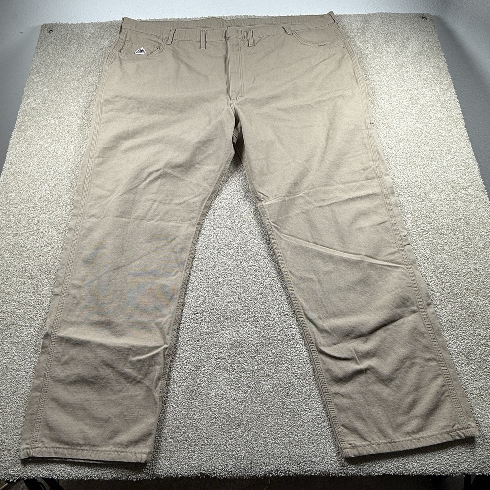 Bulwark FR Flame Resistant Work Pants‎ Men's 50x32 Tan CAT 2 NFPA 2112